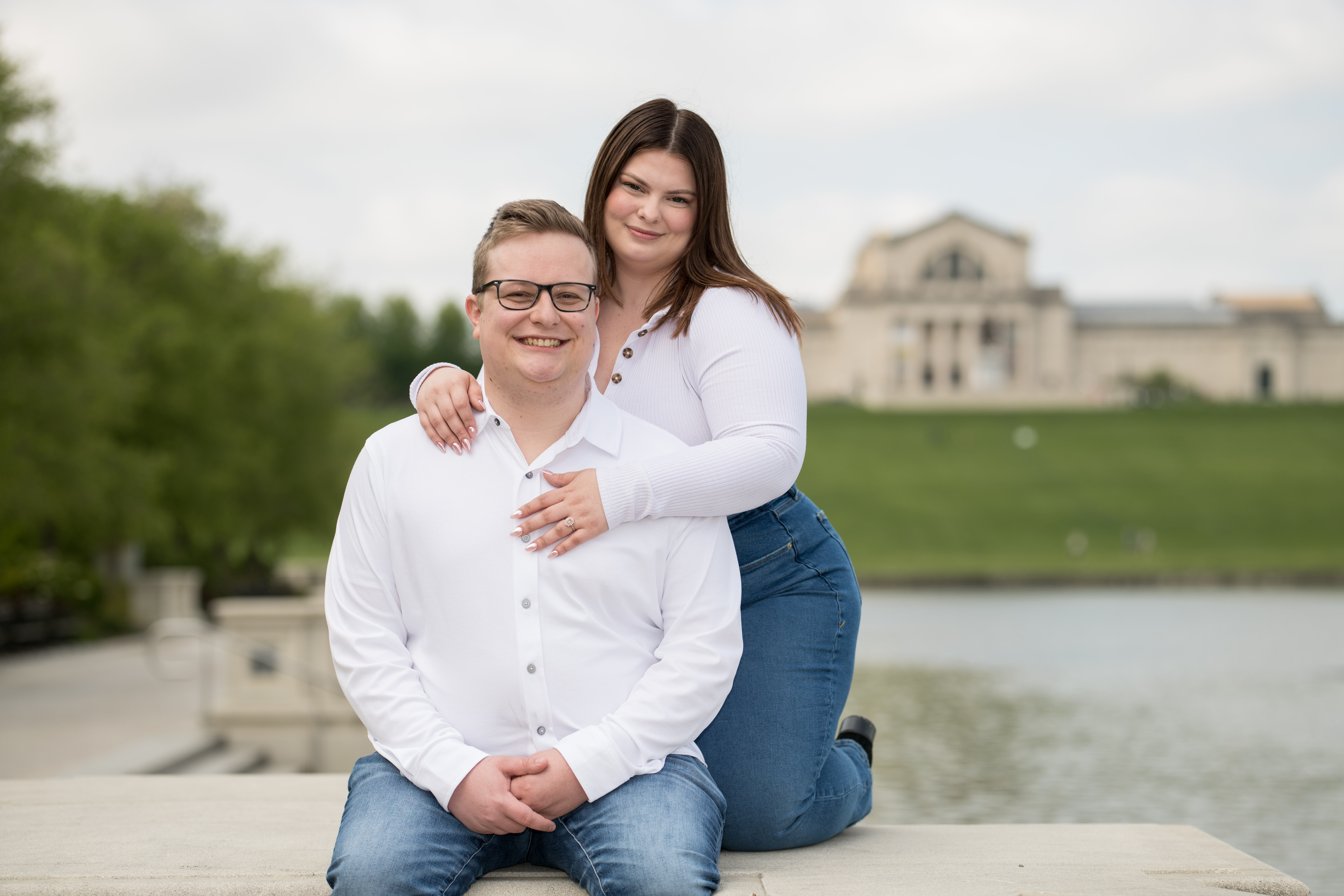 waterfront engagement photos